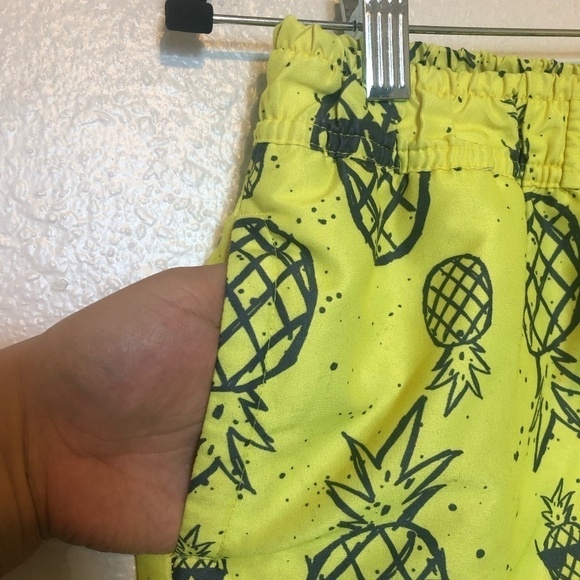 COOL CLUB BY SMYK Trunk Shorts Kids Size 176CM 26inch Yellow Pineapple Print - Picture 5 of 11
